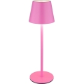 Globo - LED s prilagodljivo svetlostjo in upravljanjem na dotik, polnilna zunanja namizna svetilka 3 v 1 LED/3W/5V 3000/4000/5000K IP54 1800 mAh rožnata