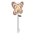 Globo - LED solarna svetilka LED/3V IP44 300 mAh rjav metulj