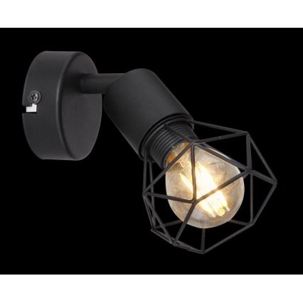 Globo - LED Stenski reflektor 1xE14/6W/230V črna