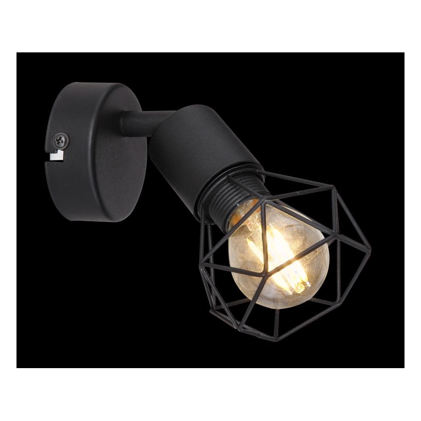 Globo - LED Stenski reflektor 1xE14/6W/230V črna