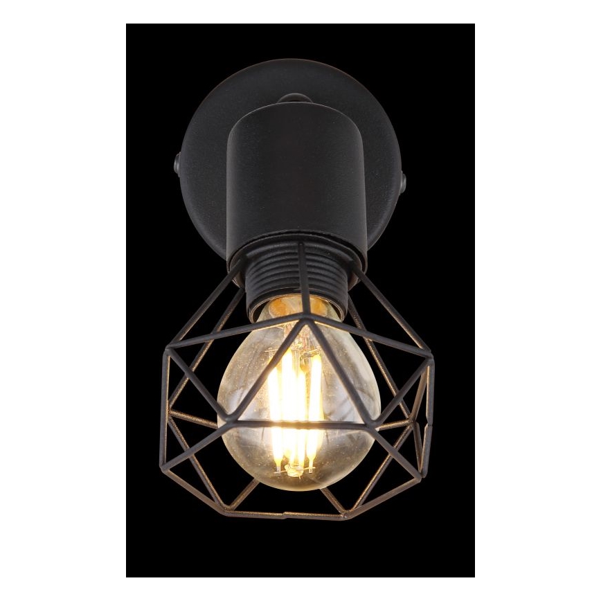 Globo - LED Stenski reflektor 1xE14/6W/230V črna