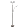 Globo - LED stoječa svetilka z zatemnjevanjem, LED/40W/230V + LED/5,5W, 2700/4000/6000K, mat krom