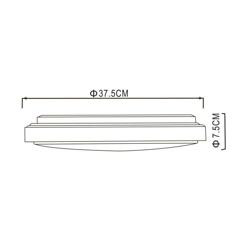 Globo - LED Stropna svetilka LED/24W/230V 3000/4000/6000K pr. 37,5 cm