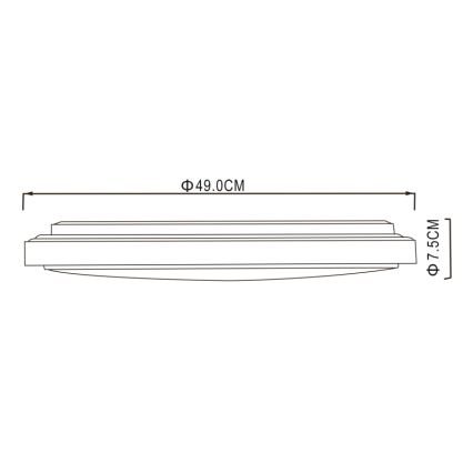 Globo - LED Stropna svetilka LED/32W/230V 3000/4000/6000K pr. 49 cm
