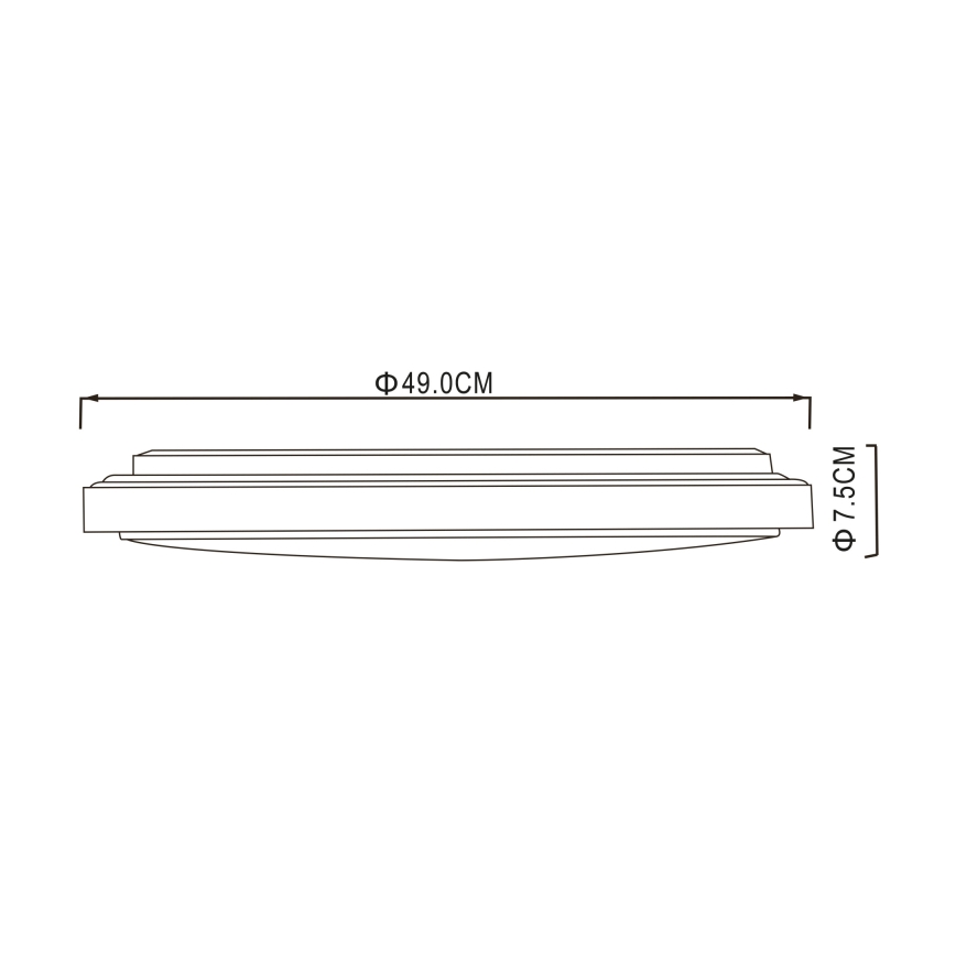 Globo - LED Stropna svetilka LED/32W/230V 3000/4000/6000K pr. 49 cm