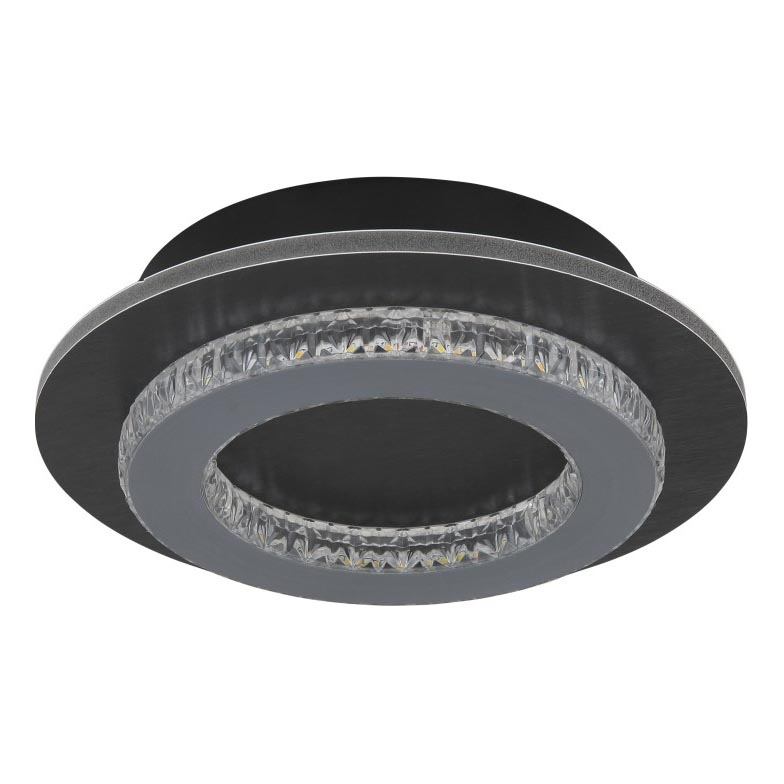Globo - LED stropna svetilka LED/12W/230V 3000/4000/6500K premer 20 cm antracitna