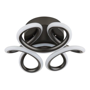 Globo - LED stropna svetilka LED/24W/230V 2700/4000/6000K premer 26 cm črna