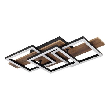 Globo - LED Stropna svetilka LED/24W/230V 3000K 33x58 cm rjava/črna