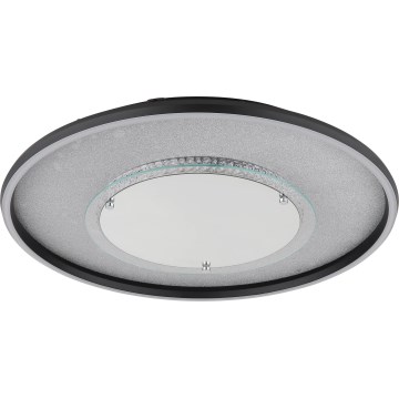 Globo - LED stropna svetilka LED/40W/230V, 3000/4000/6000K, premer 51,5 cm, črna