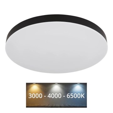 Globo - LED Stropna svetilka LED/50W/230V 3000K/4000K/6500K pr. 50 cm črna