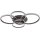 Globo - LED Stropna svetilka LED/70W/230V 3000K 88x110 cm antracit