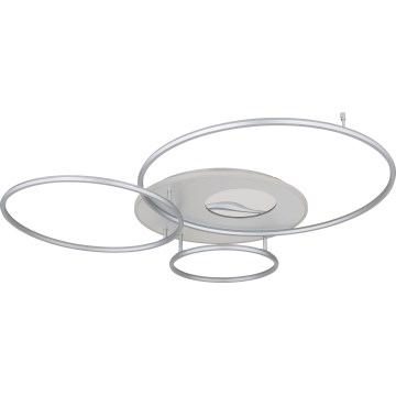Globo - LED stropna svetilka z možnostjo zatemnitve LED/70W/230V 2700-6500K Wi-Fi Tuya matni krom + daljinski upravljalnik