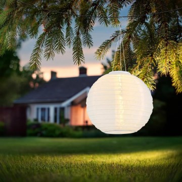Globo - LED Viseča solarna svetilka LED/0,5W/3V IP44 bela