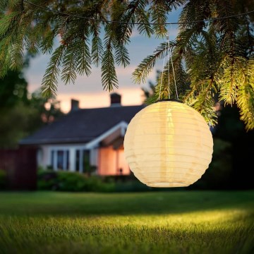 Globo - LED Viseča solarna svetilka LED/0,5W/3V IP44 bež
