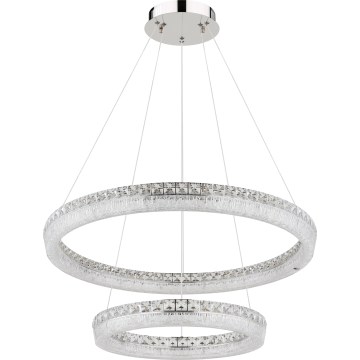 Globo - LED viseči lestenec na kablu z možnostjo zatemnitve LED/72W/230V 2700-6000K, prozorno steklo + daljinski upravljalnik