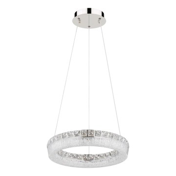 Globo - LED zatemljiv lestenec na kablu LED/24W/230V 2700-6000K prozoren + daljinski upravljalnik