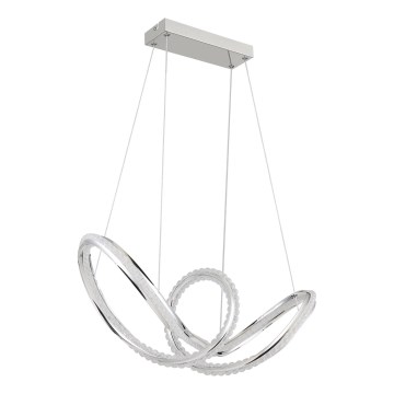 Globo - LED zatemljiv viseči lestenec na kablu LED/45W/230V 2700-6000K sijajni krom + daljinski upravljalnik