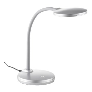 Globo - LED Zatemnitvena fleksibilna namizna svetilka na dotik LED/4,6W/230V srebrna