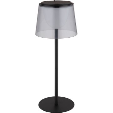 Globo - LED Zatemnitvena na dotik zunanja namizna svetilka LED/1,8W/5V IP44 1800 mAh črna/dimna