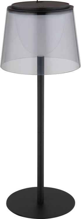 Globo - LED Zatemnitvena na dotik zunanja namizna svetilka LED/1,8W/5V IP44 1800 mAh črna/dimna