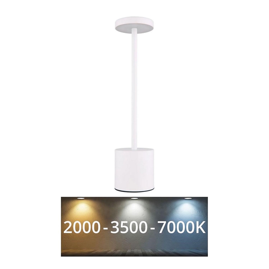 Globo - LED Zatemnitvena namizna svetilka na dotik LED/1,2W/3,7V 2000K/3500K/7000K 1200 mAh USB bela