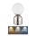 Globo - LED Zatemnitvena namizna svetilka na dotik LED/2,5W/3,7V 2700K/4000K/6500K 1800 mAh USB mat krom