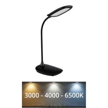 Globo - LED Zatemnitvena namizna svetilka na dotik LED/9W/230V 3000K/4000K/6500K CRI 90 črna