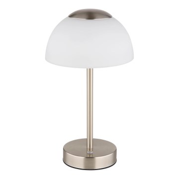 Globo - LED Zatemnitvena polnilna namizna svetilka LED/2,5W/5V 1800mAh 2700K/4000K/6500K mat krom