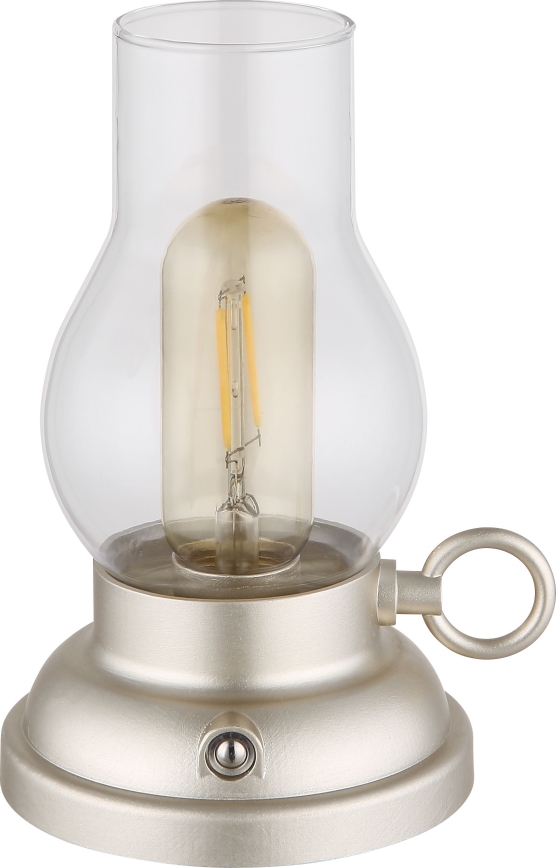Globo - LED Zatemnitvena polnilna namizna svetilka na dotik LED/1W/3,7V 1200 mAh mat krom