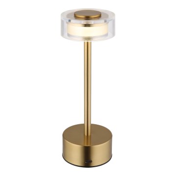 Globo - LED Zatemnitvena polnilna namizna svetilka na dotik LED/2,5W/3,7V 2700/4000/6500K 1800mAh medenina