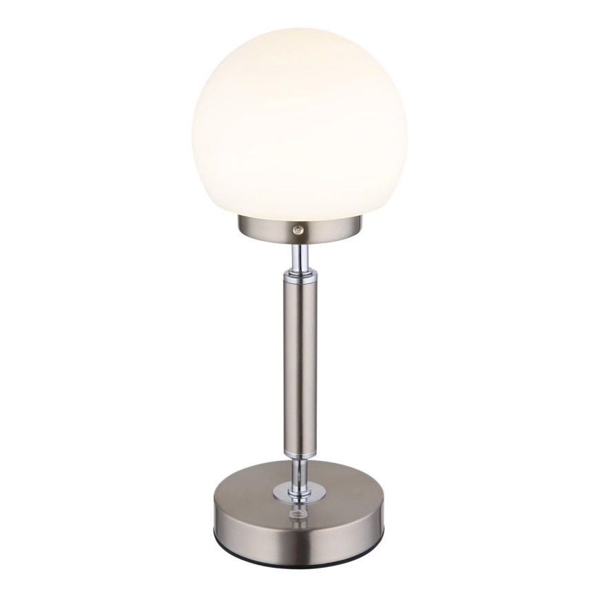 Globo - LED Zatemnitvena polnilna namizna svetilka na dotik LED/2,5W/5V 1800mAh 2700/4000/6500K mat krom