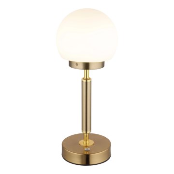 Globo - LED Zatemnitvena polnilna namizna svetilka na dotik LED/2,5W/5V 1800mAh 2700/4000/6500K medenina