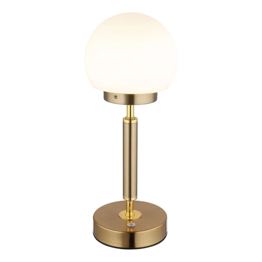 Globo - LED Zatemnitvena polnilna namizna svetilka na dotik LED/2,5W/5V 1800mAh 2700/4000/6500K medenina