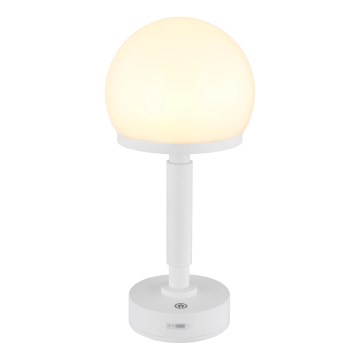 Globo - LED Zatemnitvena polnilna namizna svetilka na dotik LED/2,5W/5V 1800mAh 2800K bela