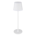 Globo - LED Zatemnitvena polnilna namizna svetilka na dotik LED/4,6W/230V 1800 mAh USB IP54 bela