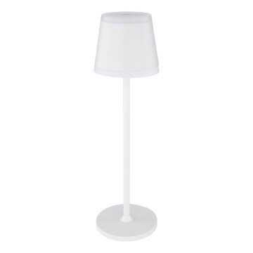 Globo - LED Zatemnitvena polnilna namizna svetilka na dotik LED/4,6W/230V 1800 mAh USB IP54 bela