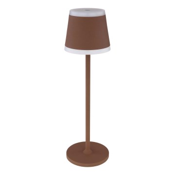 Globo - LED Zatemnitvena polnilna namizna svetilka na dotik LED/4,6W/3,7V 3000K 1800mAh rjava IP54