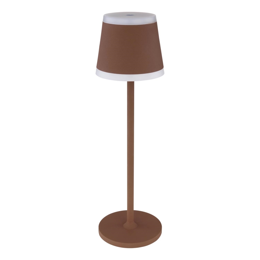 Globo - LED Zatemnitvena polnilna namizna svetilka na dotik LED/4,6W/3,7V 3000K 1800mAh rjava IP54