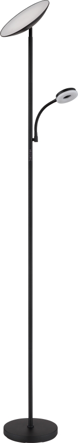 Globo - LED Zatemnitvena stoječa svetilka LED/20W/230V+ LED/5W 3000/4000/6500K črna