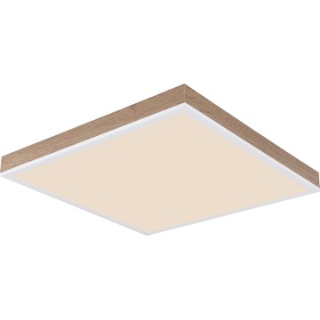 Globo - LED Zatemnitvena stropna svetilka LED/24W/230V 2700-6500K + Daljinski upravljalnik rjava/bela