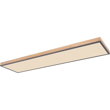 Globo - LED Zatemnitvena stropna svetilka LED/36W/230V 2700-6500K + Daljinski upravljalnik rjava/siva