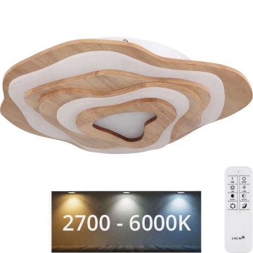 Globo - LED Zatemnitvena stropna svetilka LED/40W/230V 2700-6000K + Daljinski upravljalnik