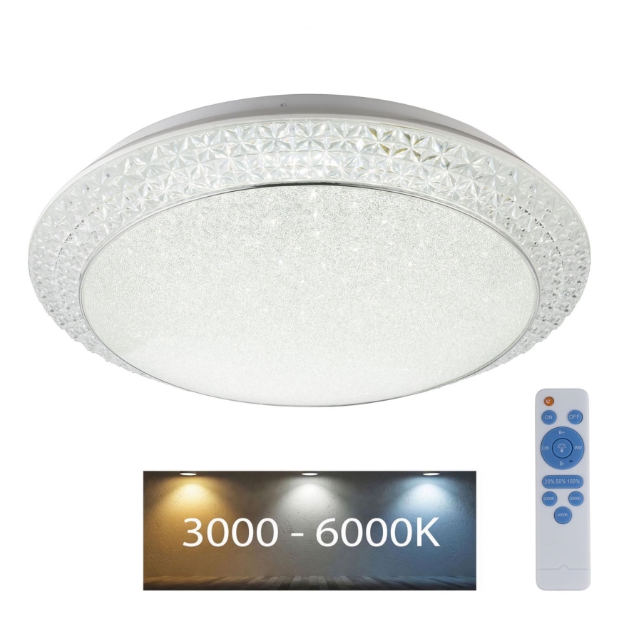 Globo - LED Zatemnitvena stropna svetilka LED/40W/230V 3000-6000K + Daljinski upravljalnik