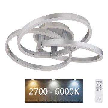 Globo - LED Zatemnitvena stropna svetilka LED/56W/230V 2700 - 6000K + Daljinski upravljalnik