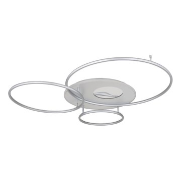 Globo - LED Zatemnitvena stropna svetilka LED/70W/230V 2700-6500K mat krom + Daljinski upravljalnik