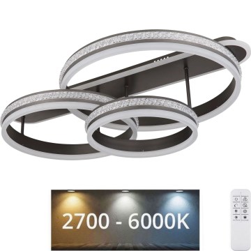 Globo - LED Zatemnitvena stropna svetilka LED/75W/230V 2700K-6000K + Daljinski upravljalnik