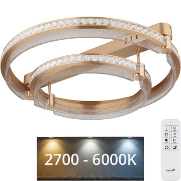 Globo - LED Zatemnitvena stropna svetilka LED/78W/230V 2700K-6000K + Daljinski upravljalnik