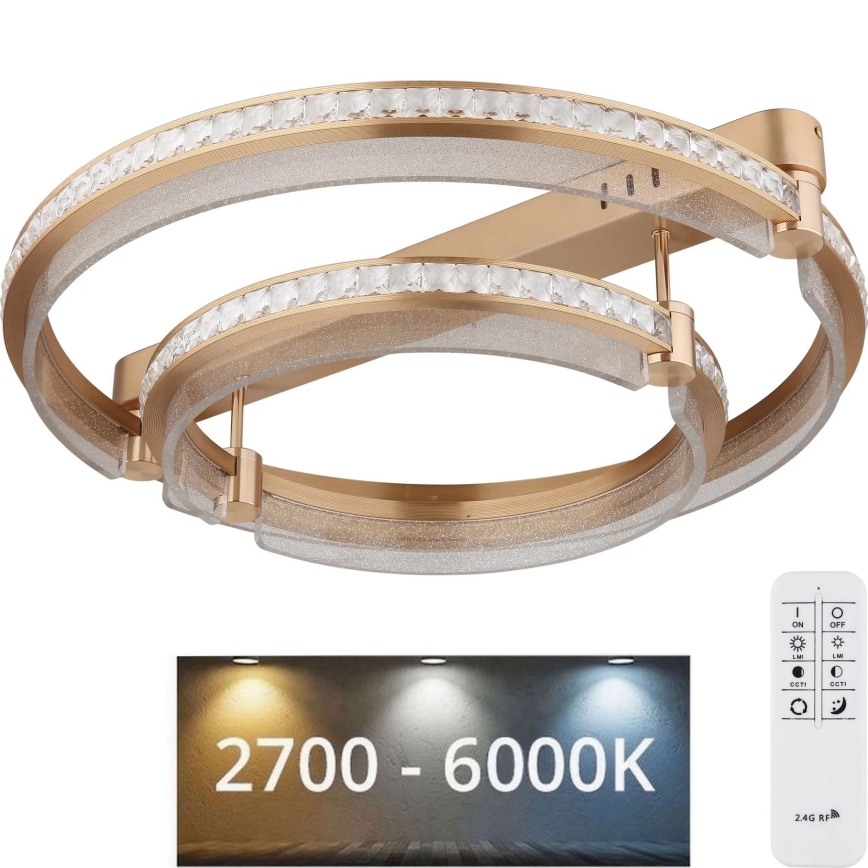 Globo - LED Zatemnitvena stropna svetilka LED/78W/230V 2700K-6000K + Daljinski upravljalnik