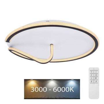 Globo - LED Zatemnitvena stropna svetilka RODAN LED/50W/230V 3000-6000K + Daljinski upravljalnik