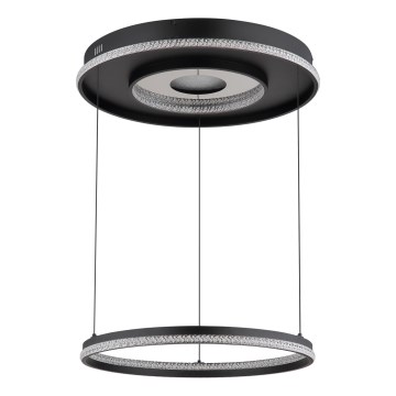 Globo - LED zatemnitvena viseča svetilka na vrvici LED/54W/230V 2700-6500K premer 60 cm črna + daljinski upravljalnik